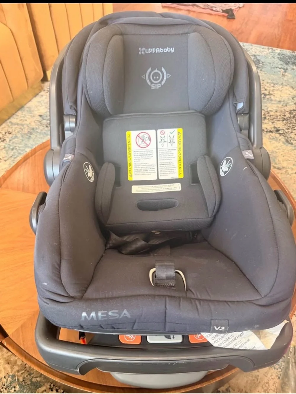 Infant Car Seat Carrier - Black Uppababy mesa v2